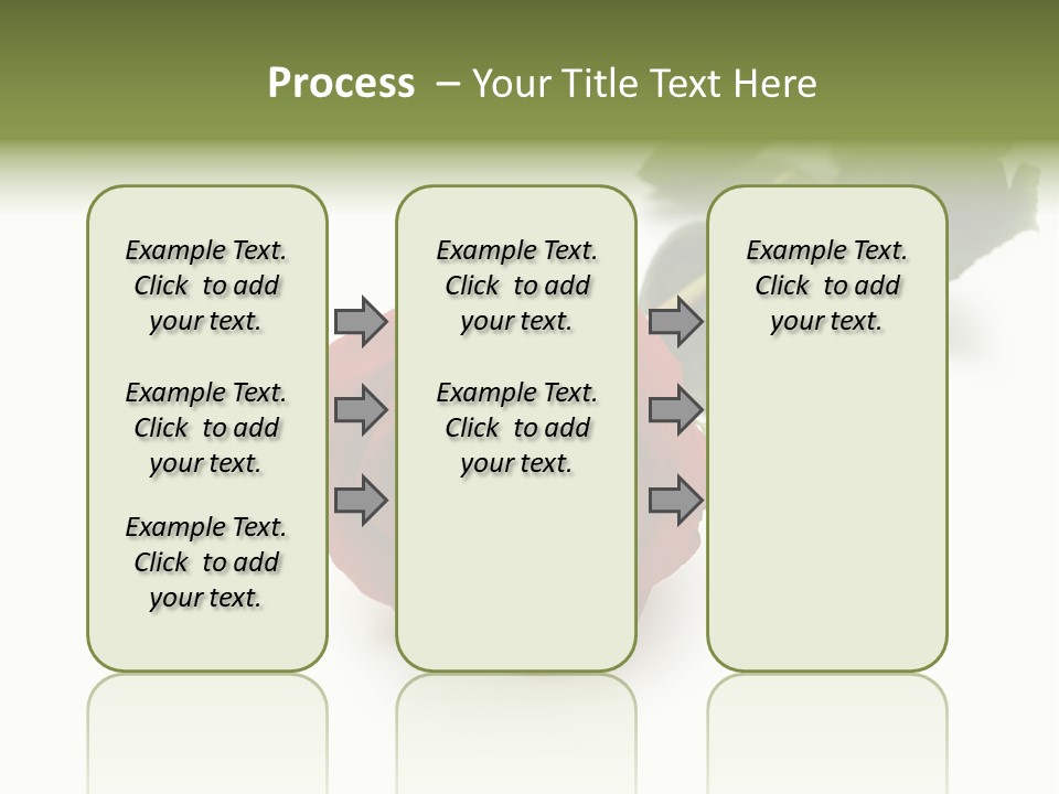 A Single Red Rose On A White Background PowerPoint Template