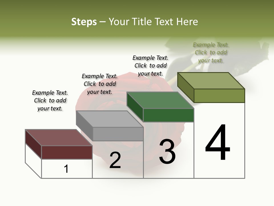 A Single Red Rose On A White Background PowerPoint Template