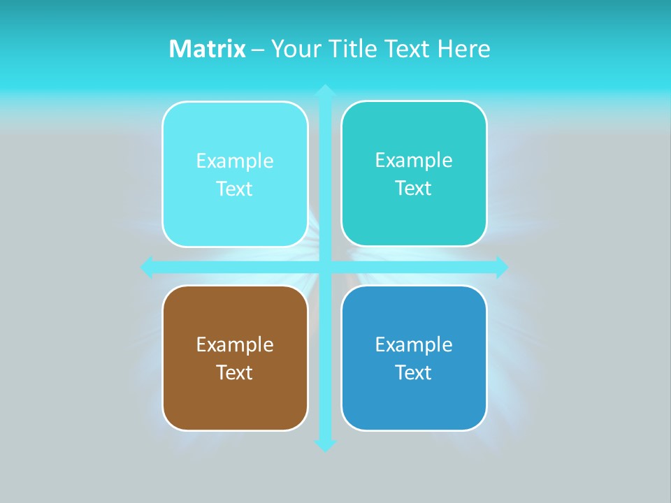 A Blue Butterfly On A Black Background PowerPoint Template