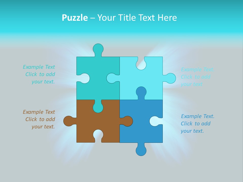 A Blue Butterfly On A Black Background PowerPoint Template