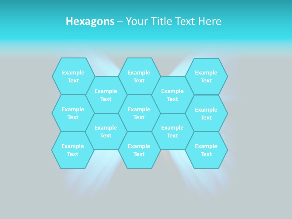 A Blue Butterfly On A Black Background PowerPoint Template