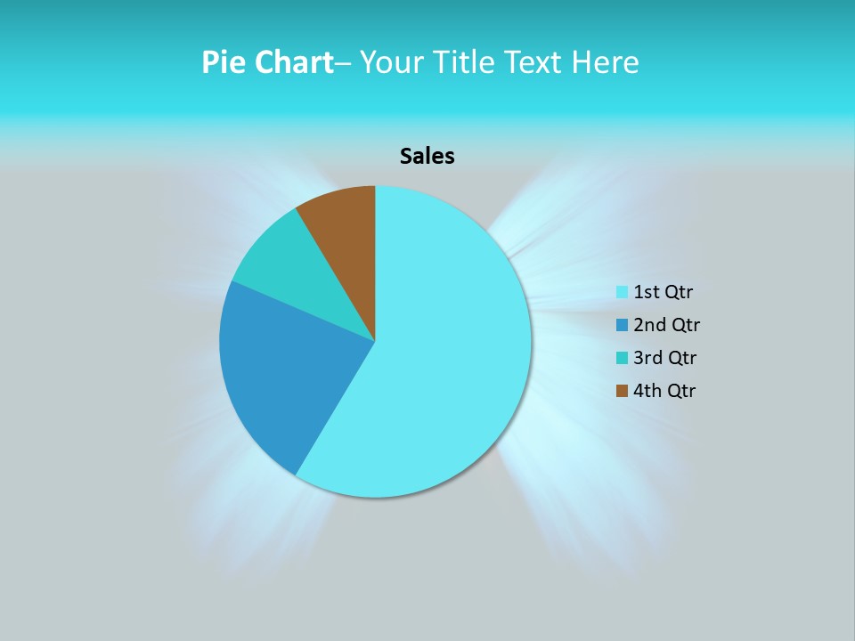 A Blue Butterfly On A Black Background PowerPoint Template