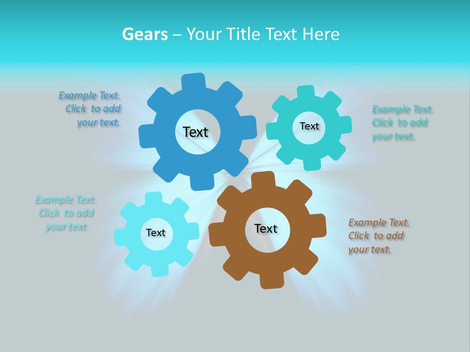 A Blue Butterfly On A Black Background PowerPoint Template