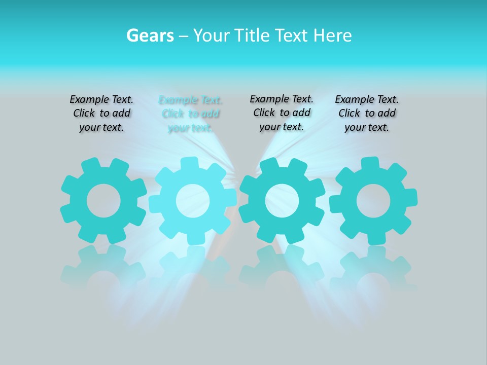 A Blue Butterfly On A Black Background PowerPoint Template