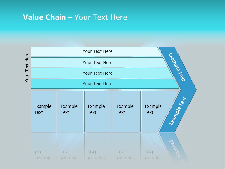 A Blue Butterfly On A Black Background PowerPoint Template