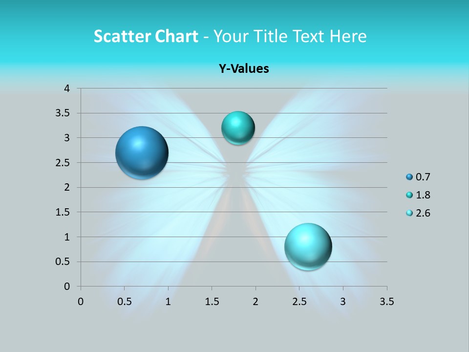 A Blue Butterfly On A Black Background PowerPoint Template