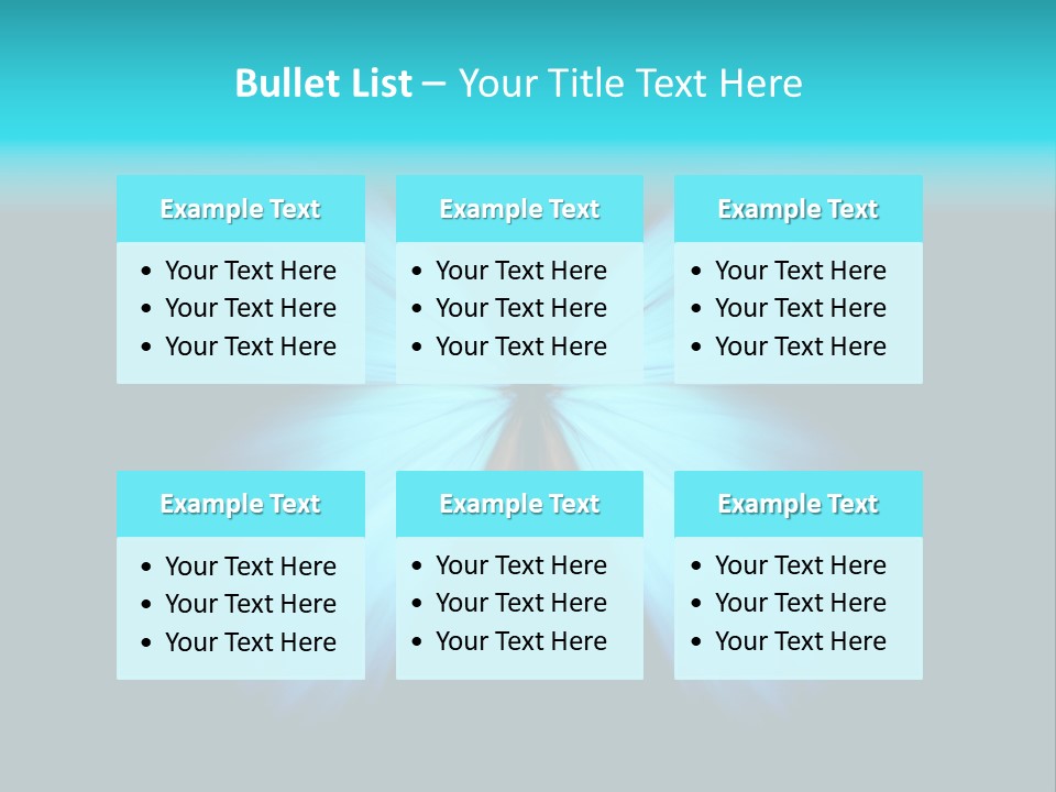 A Blue Butterfly On A Black Background PowerPoint Template