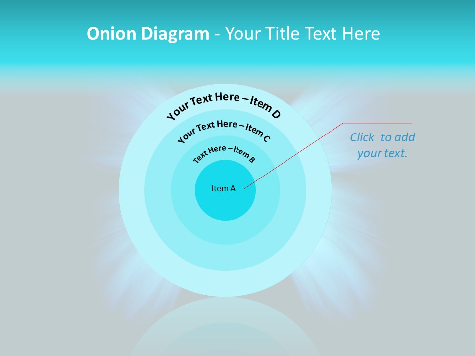 A Blue Butterfly On A Black Background PowerPoint Template