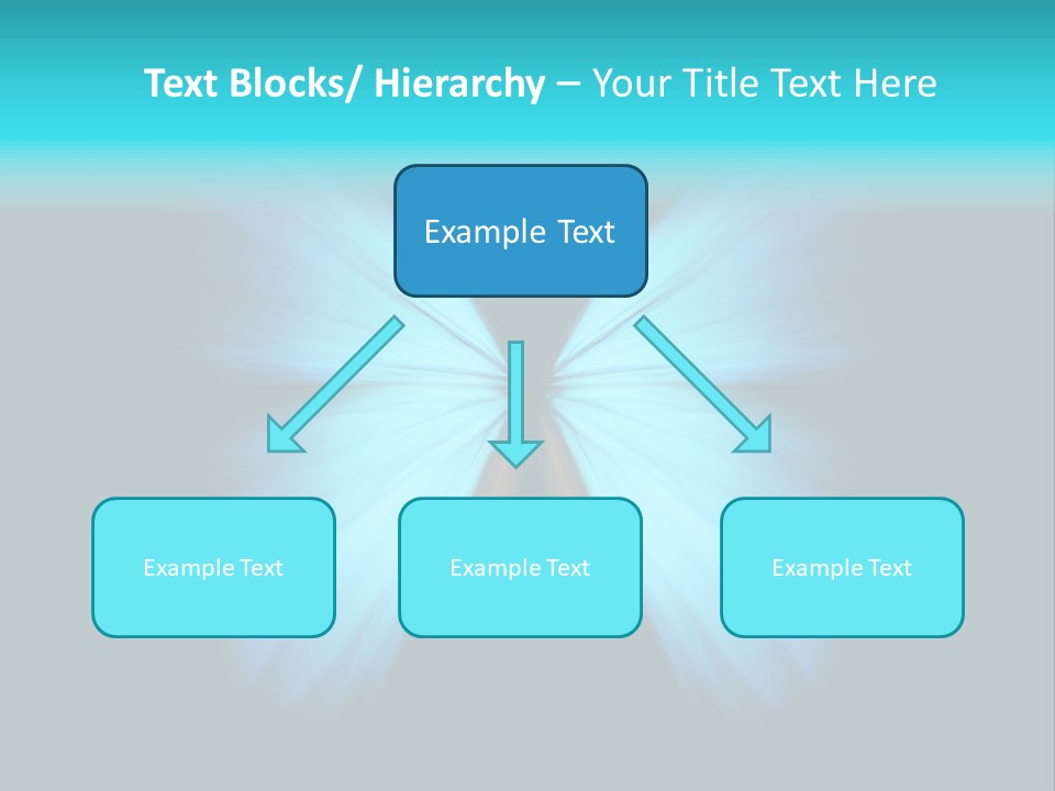 A Blue Butterfly On A Black Background PowerPoint Template