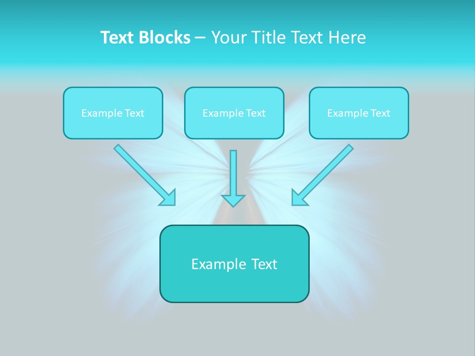 A Blue Butterfly On A Black Background PowerPoint Template
