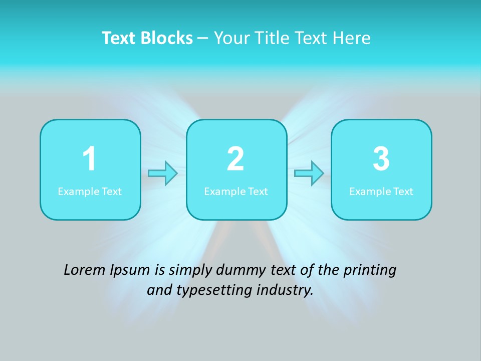 A Blue Butterfly On A Black Background PowerPoint Template