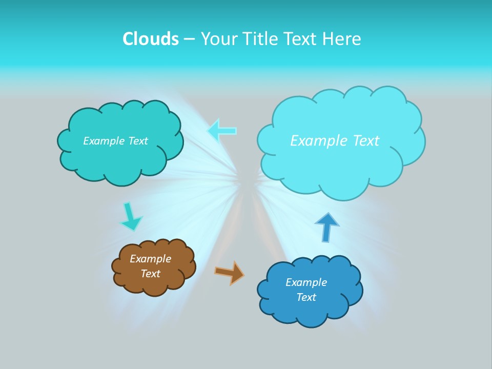 A Blue Butterfly On A Black Background PowerPoint Template