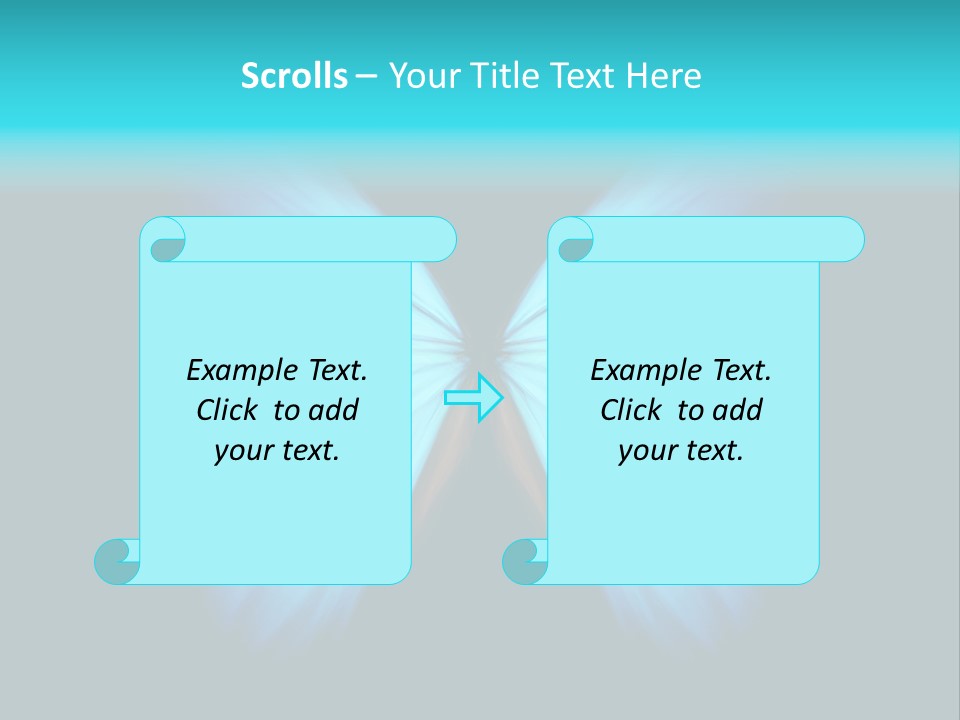 A Blue Butterfly On A Black Background PowerPoint Template