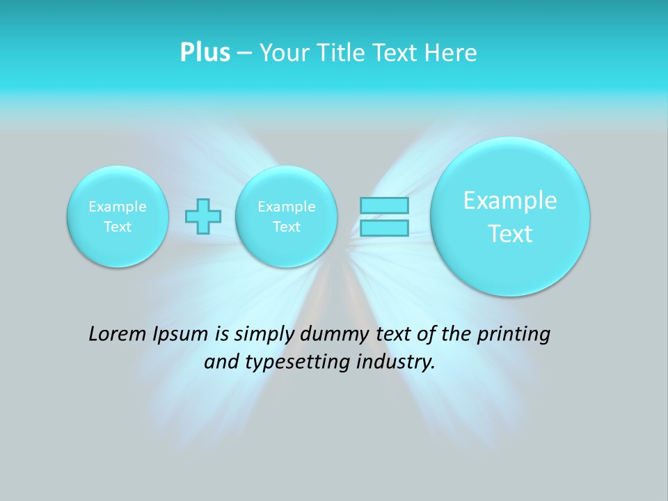 A Blue Butterfly On A Black Background PowerPoint Template