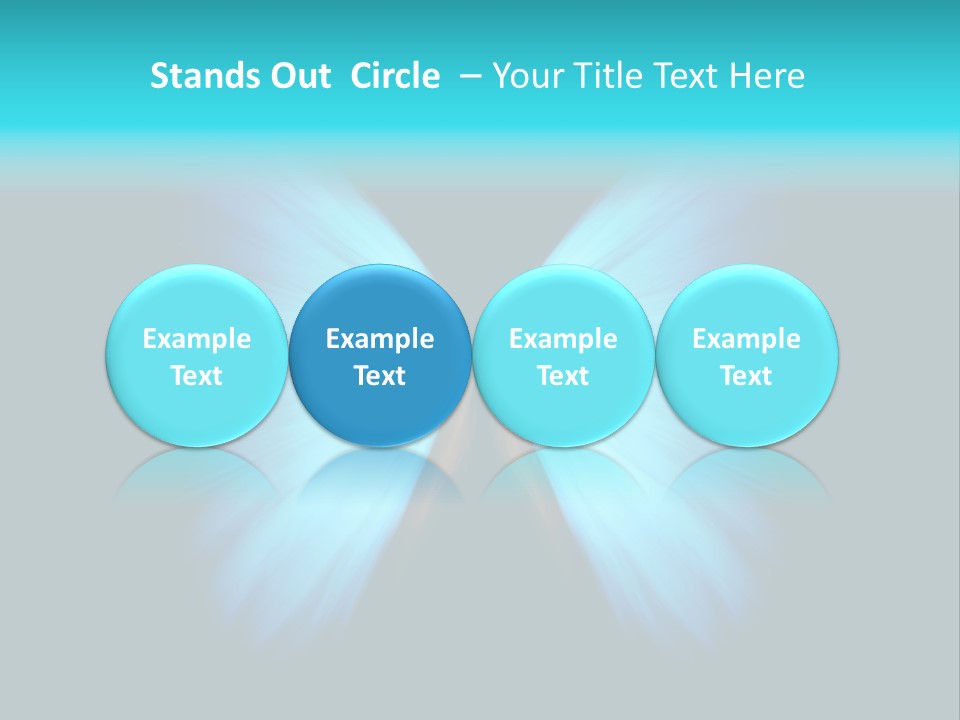 A Blue Butterfly On A Black Background PowerPoint Template