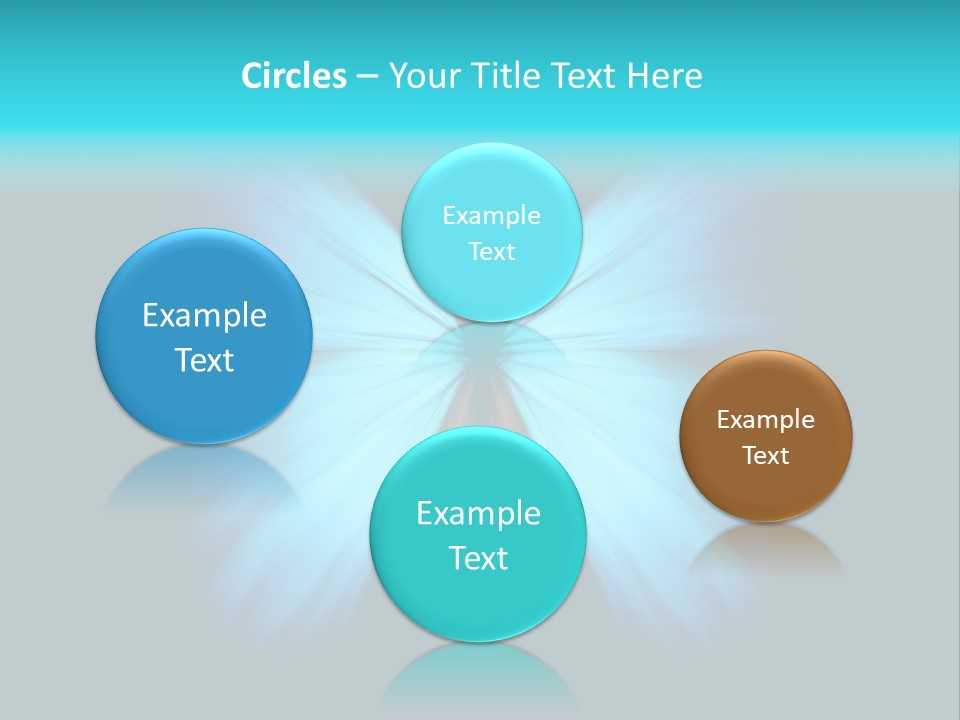 A Blue Butterfly On A Black Background PowerPoint Template