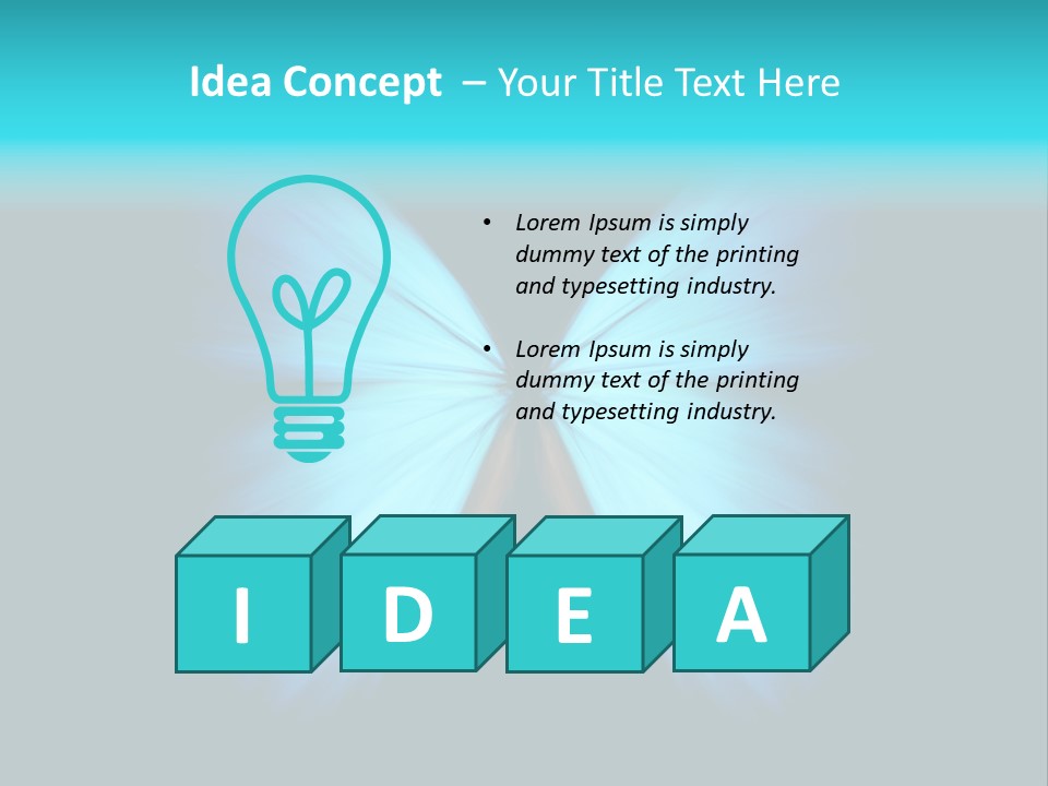 A Blue Butterfly On A Black Background PowerPoint Template