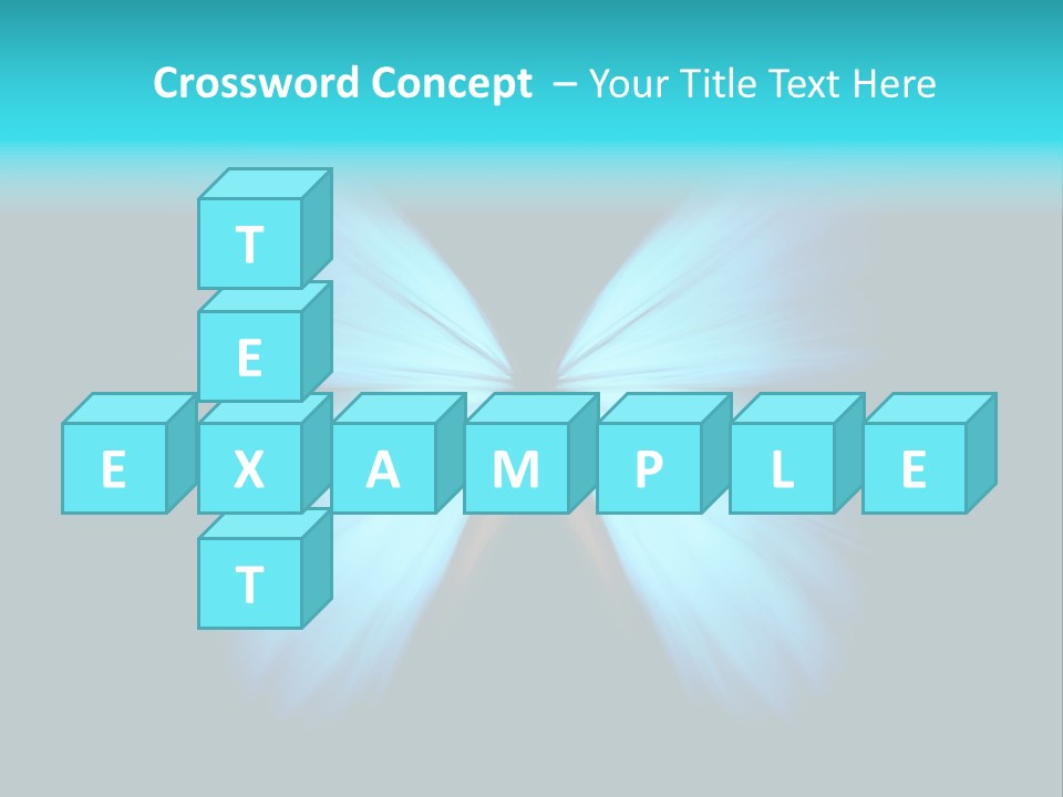 A Blue Butterfly On A Black Background PowerPoint Template