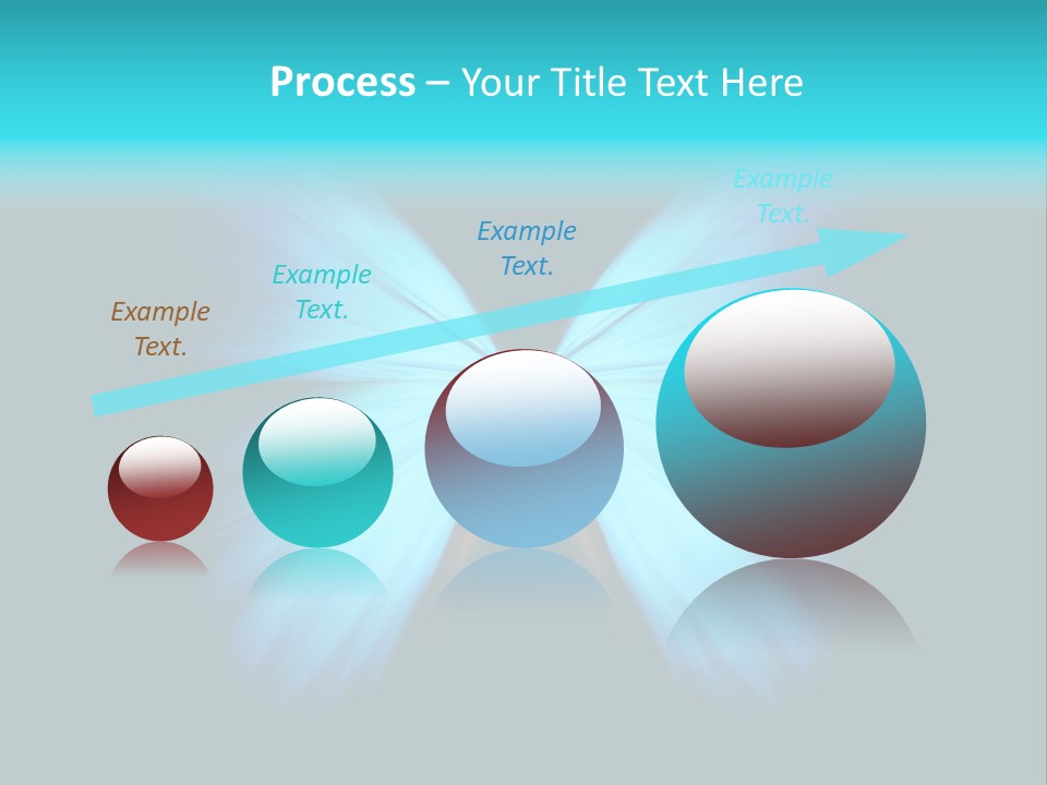 A Blue Butterfly On A Black Background PowerPoint Template