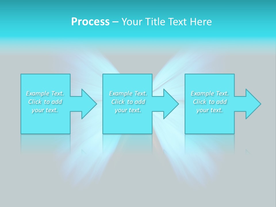 A Blue Butterfly On A Black Background PowerPoint Template