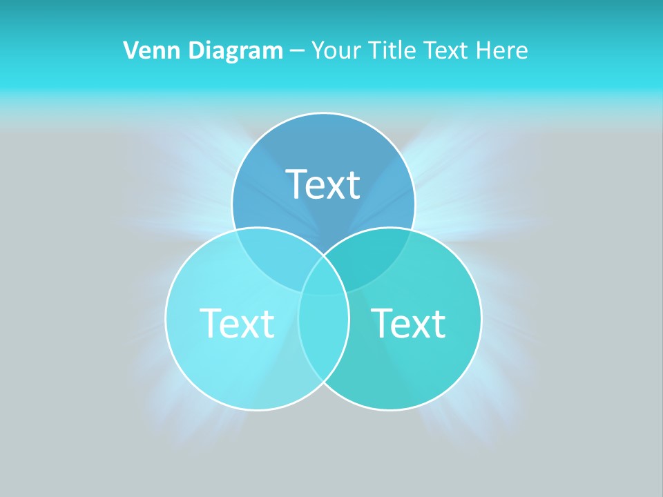 A Blue Butterfly On A Black Background PowerPoint Template