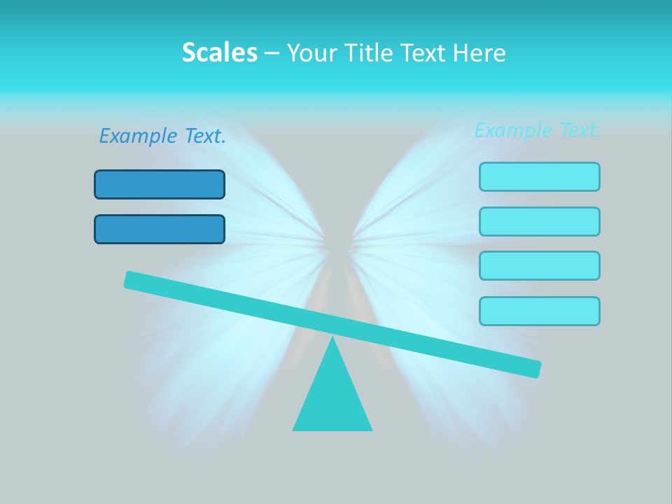 A Blue Butterfly On A Black Background PowerPoint Template