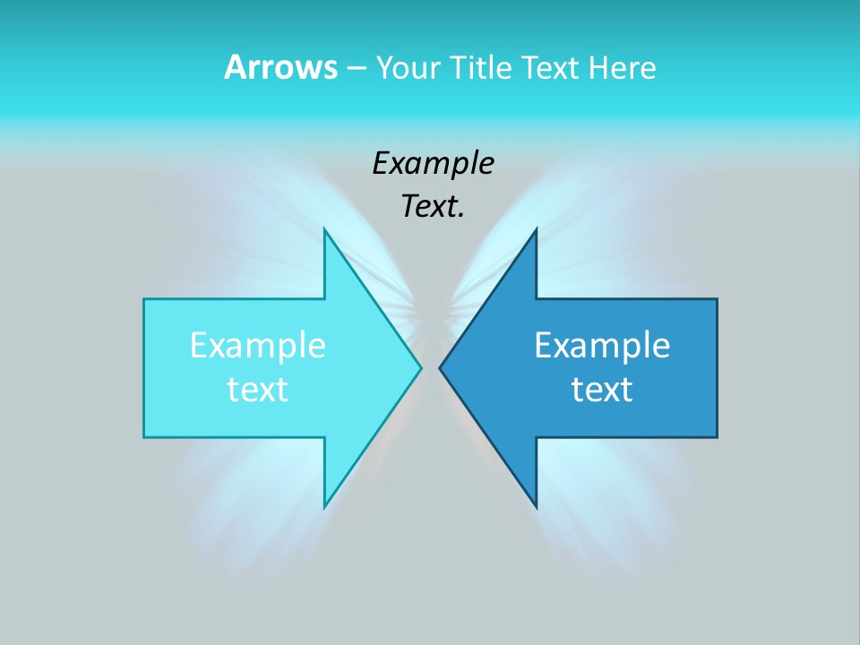 A Blue Butterfly On A Black Background PowerPoint Template