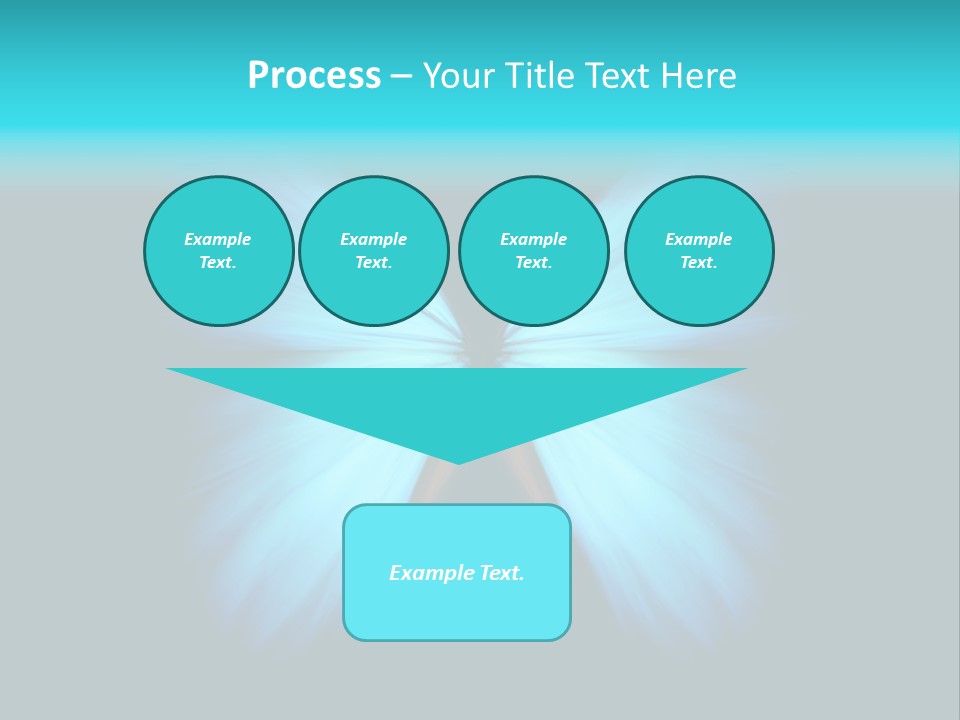 A Blue Butterfly On A Black Background PowerPoint Template