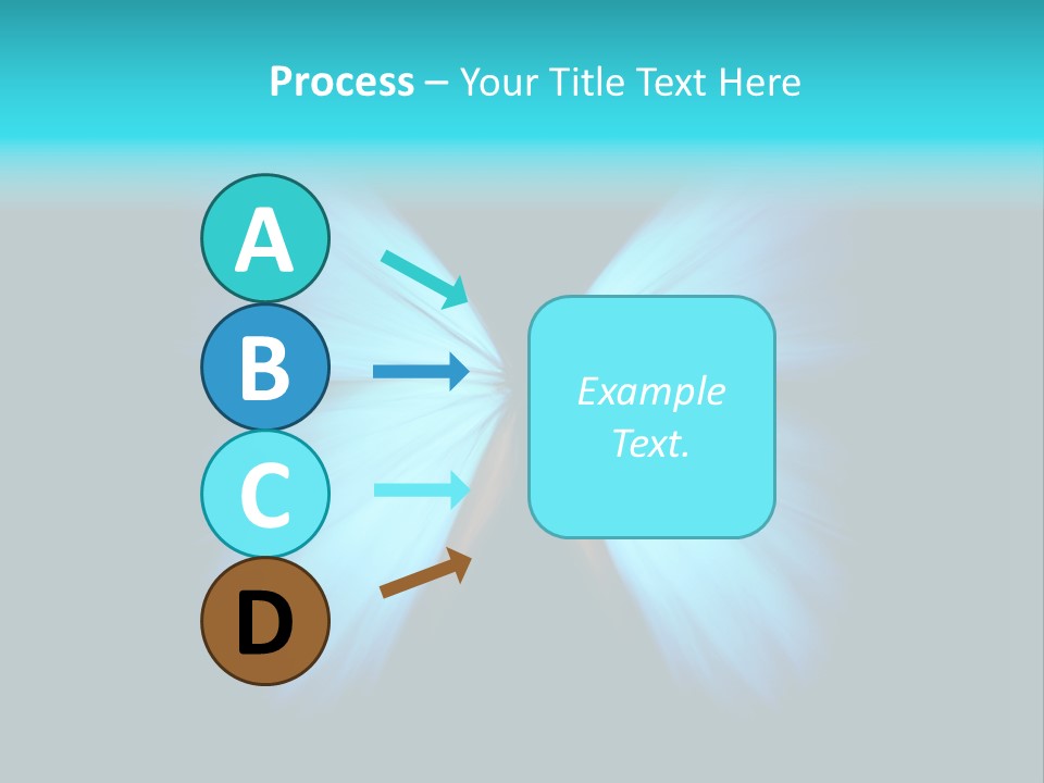 A Blue Butterfly On A Black Background PowerPoint Template