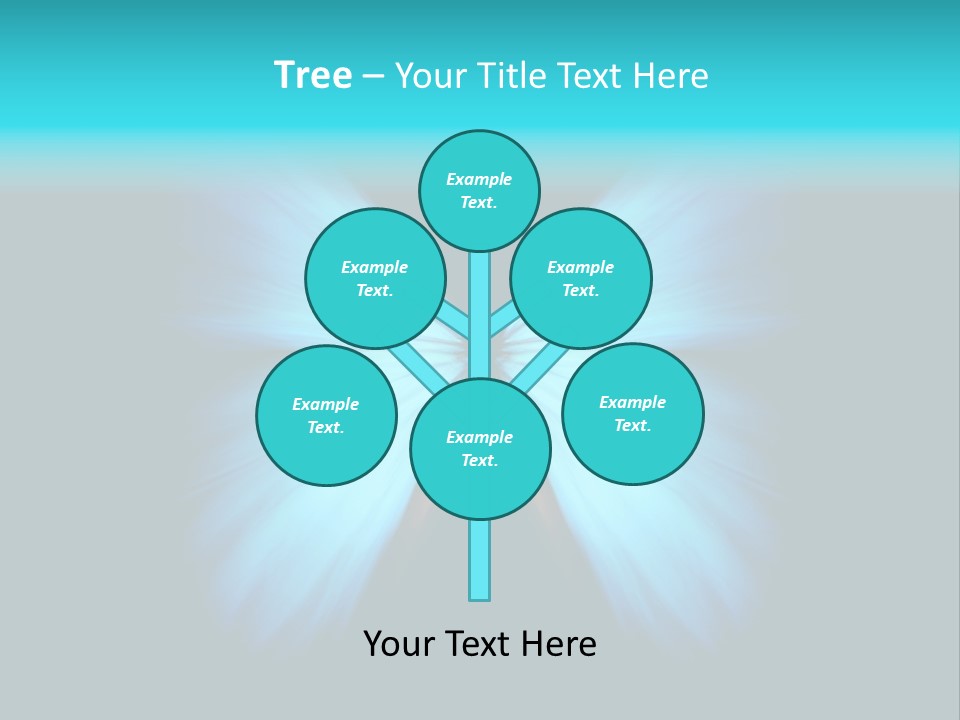 A Blue Butterfly On A Black Background PowerPoint Template