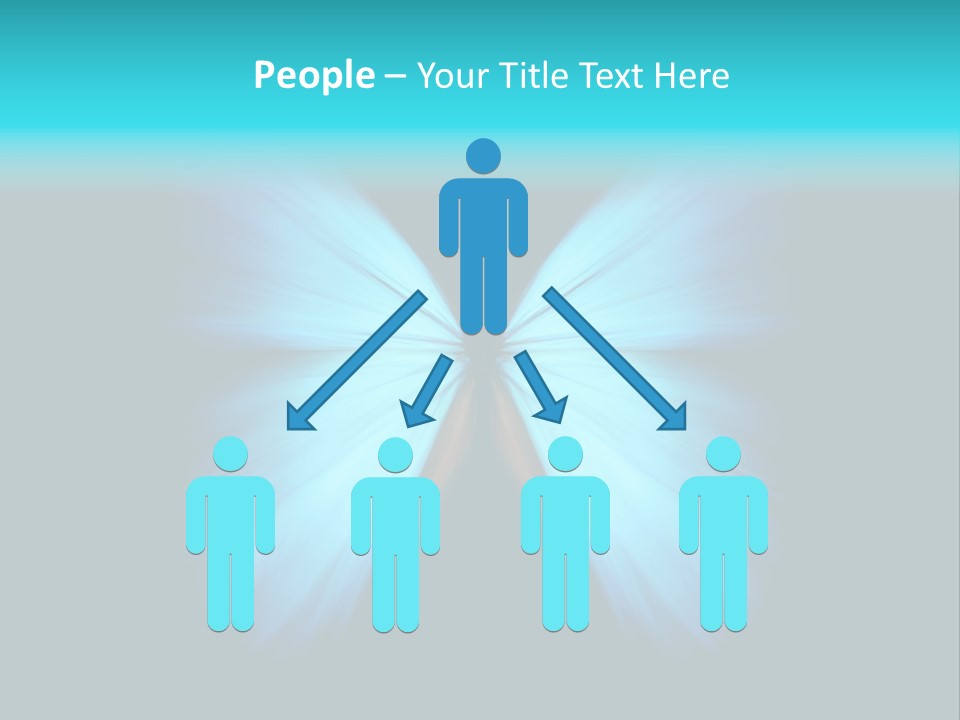 A Blue Butterfly On A Black Background PowerPoint Template