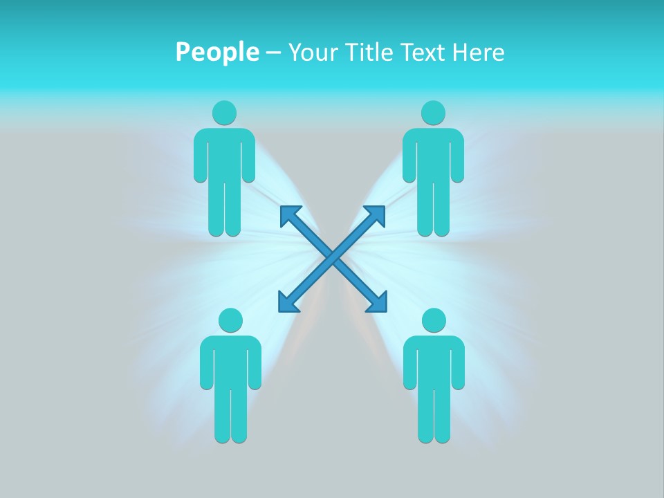 A Blue Butterfly On A Black Background PowerPoint Template