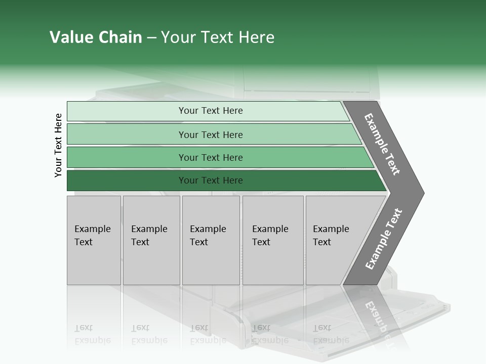 Multifunction Printer Isolated On White PowerPoint Template