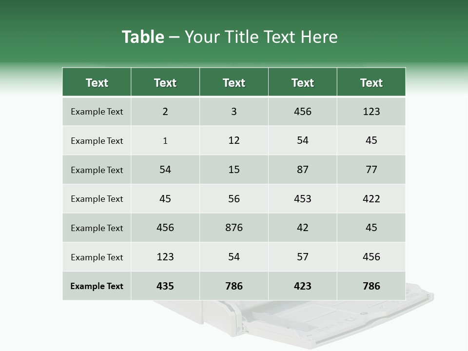 Multifunction Printer Isolated On White PowerPoint Template