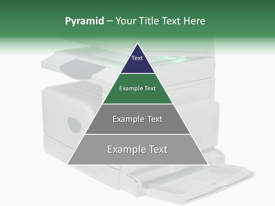 Multifunction Printer Isolated On White PowerPoint Template