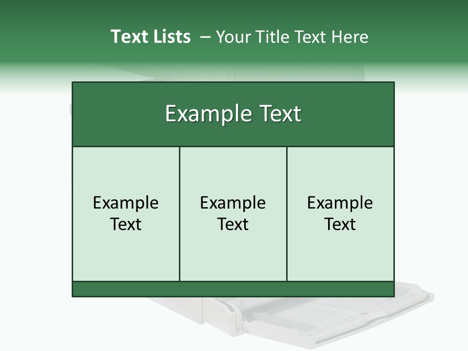 Multifunction Printer Isolated On White PowerPoint Template