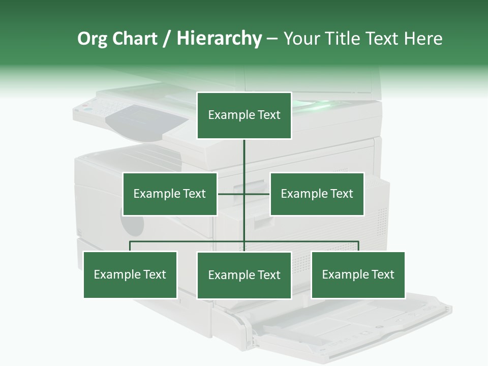 Multifunction Printer Isolated On White PowerPoint Template