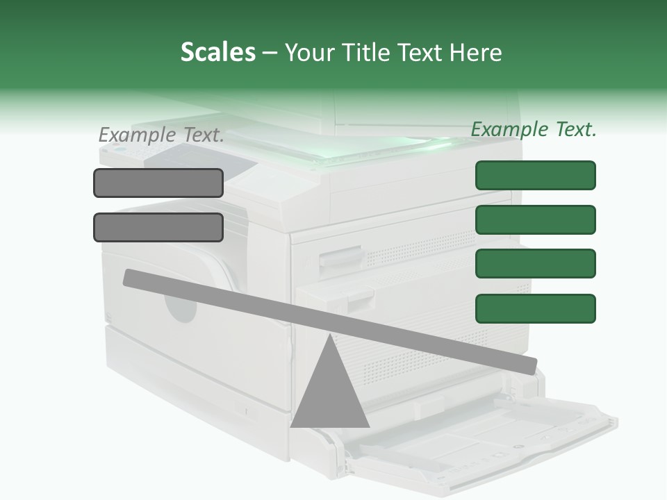 Multifunction Printer Isolated On White PowerPoint Template