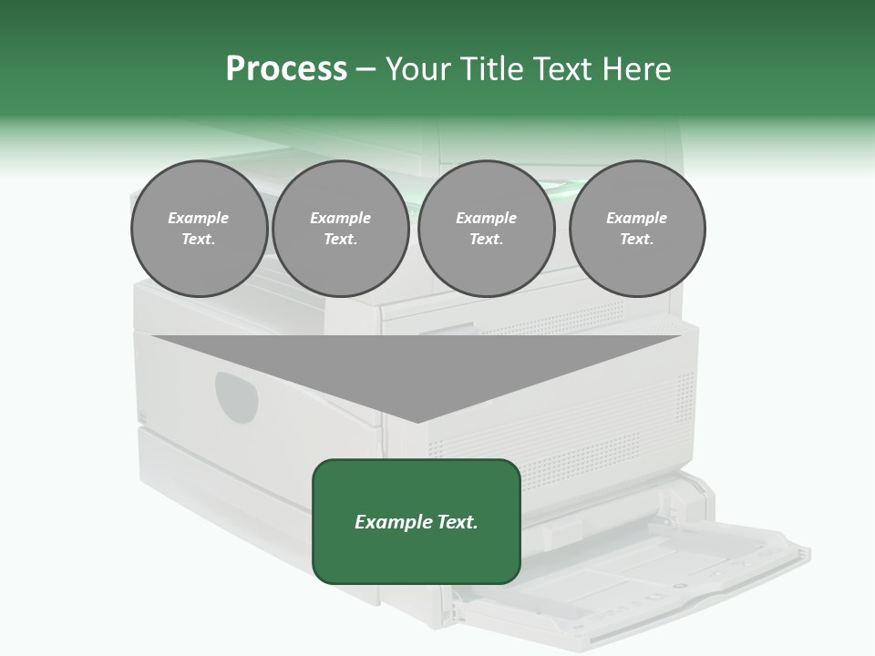 Multifunction Printer Isolated On White PowerPoint Template