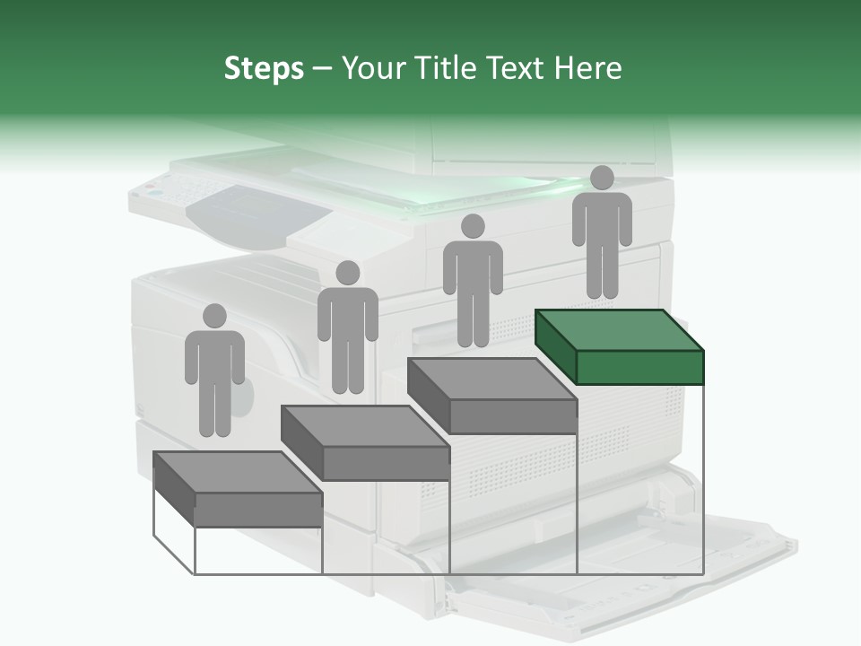 Multifunction Printer Isolated On White PowerPoint Template