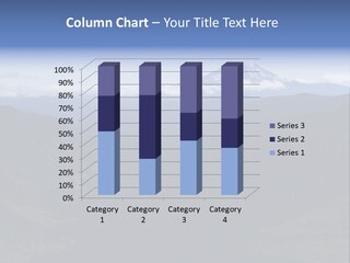 Mount Adams Surrounded By Clouds In Early Morning Light PowerPoint Template