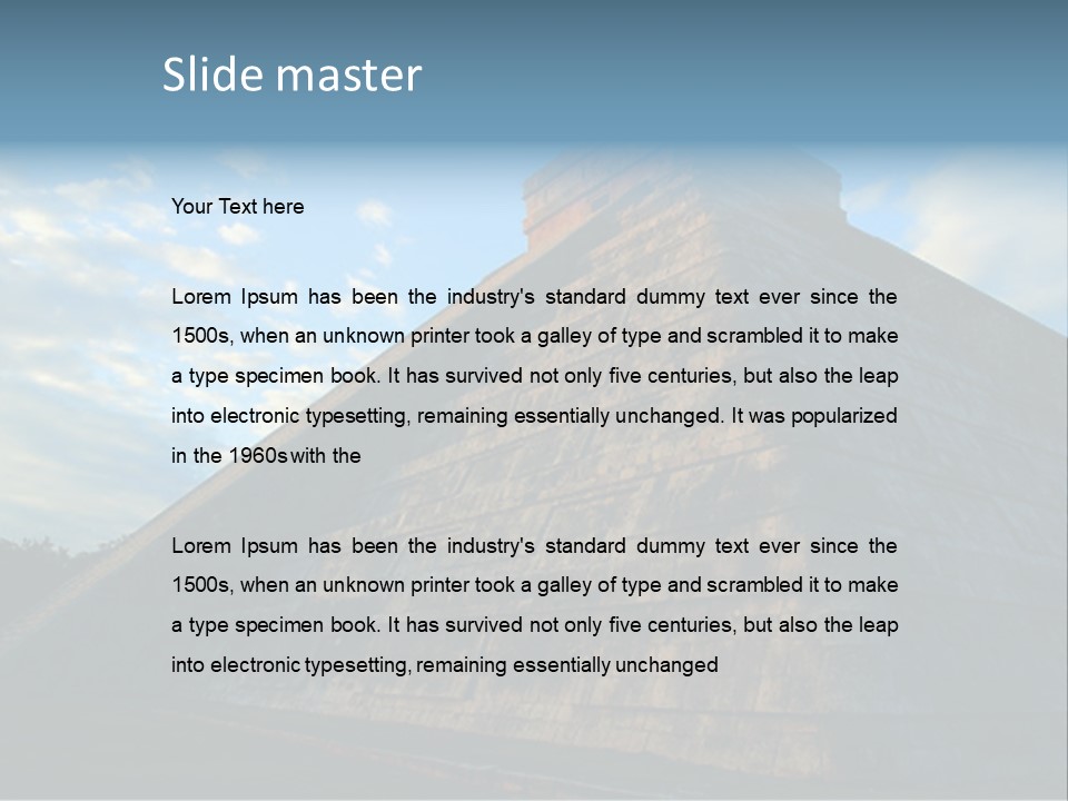 Chichenitza Temple, Mexico PowerPoint Template