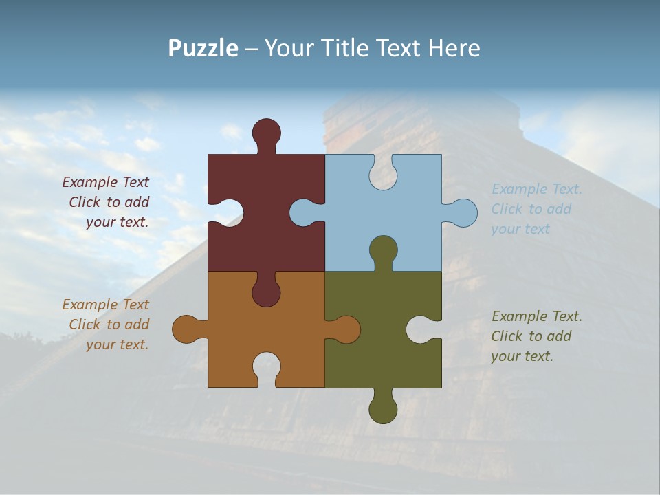 Chichenitza Temple, Mexico PowerPoint Template