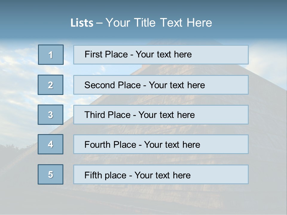 Chichenitza Temple, Mexico PowerPoint Template