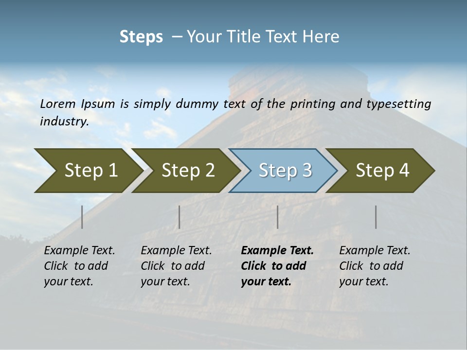Chichenitza Temple, Mexico PowerPoint Template