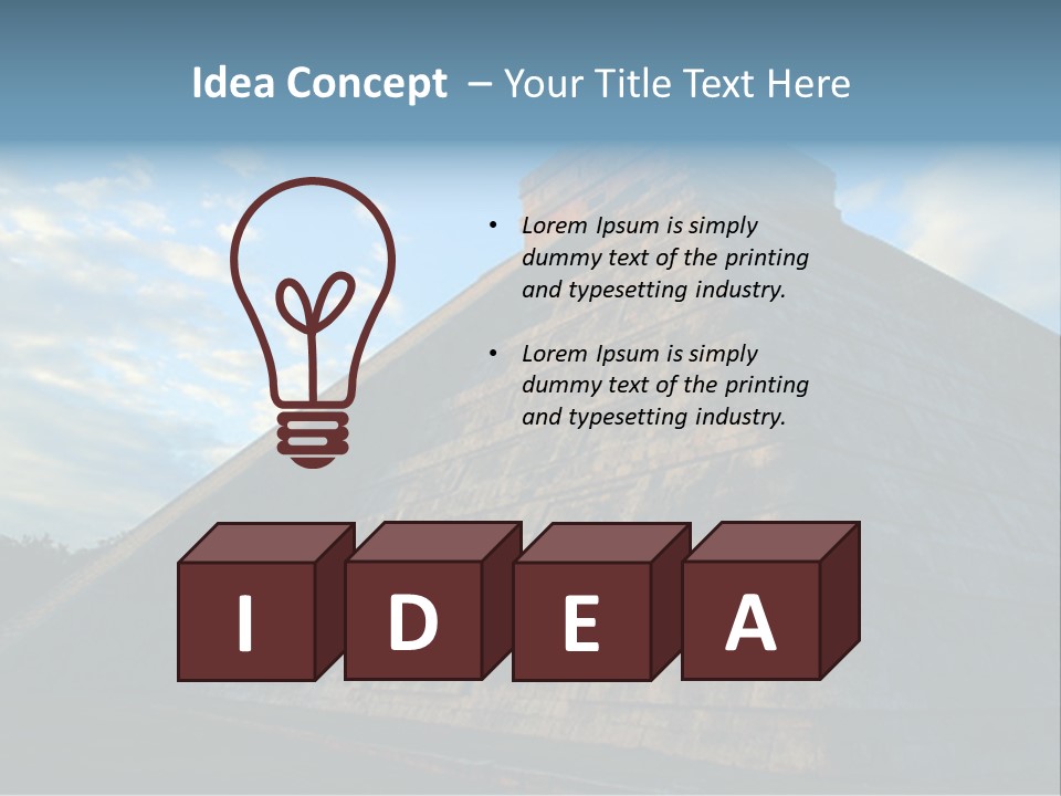 Chichenitza Temple, Mexico PowerPoint Template