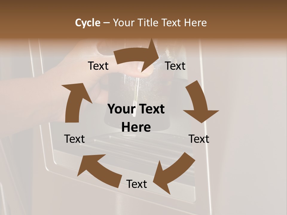Shot Of A Hand Filling Up A Cup With Fresh Filtered Water PowerPoint Template