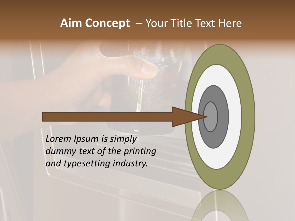 Shot Of A Hand Filling Up A Cup With Fresh Filtered Water PowerPoint Template