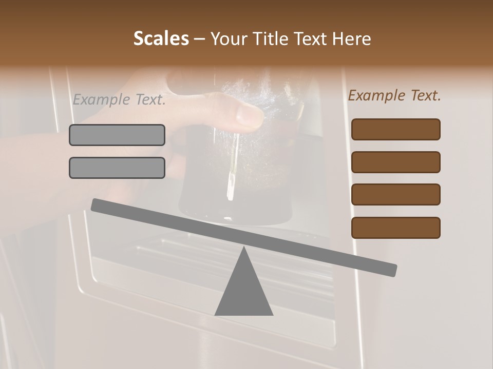 Shot Of A Hand Filling Up A Cup With Fresh Filtered Water PowerPoint Template