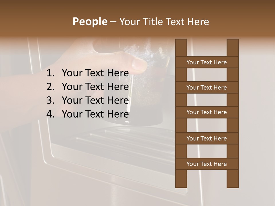 Shot Of A Hand Filling Up A Cup With Fresh Filtered Water PowerPoint Template